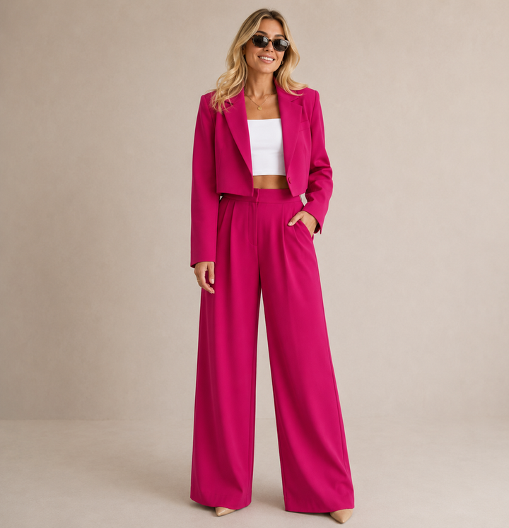 Ensemble Tailleur Moderne – Rose