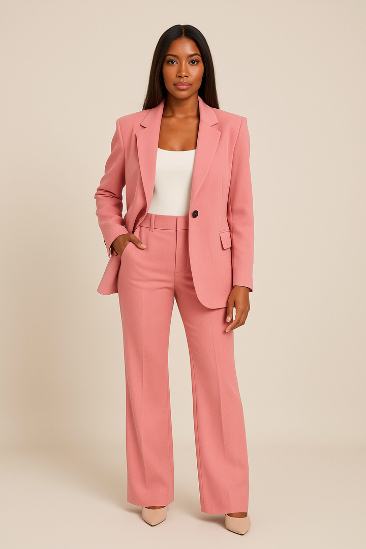 Ensemble Tailleur Professionnel – Rose