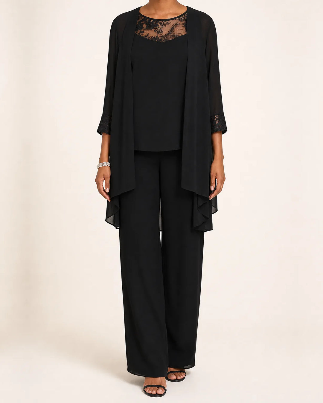 Ensemble Trois Pièces Élégant – Noir