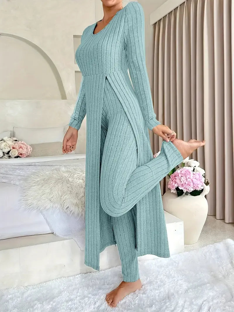 Ensemble Tunique et Pantalon – Bleu Clair