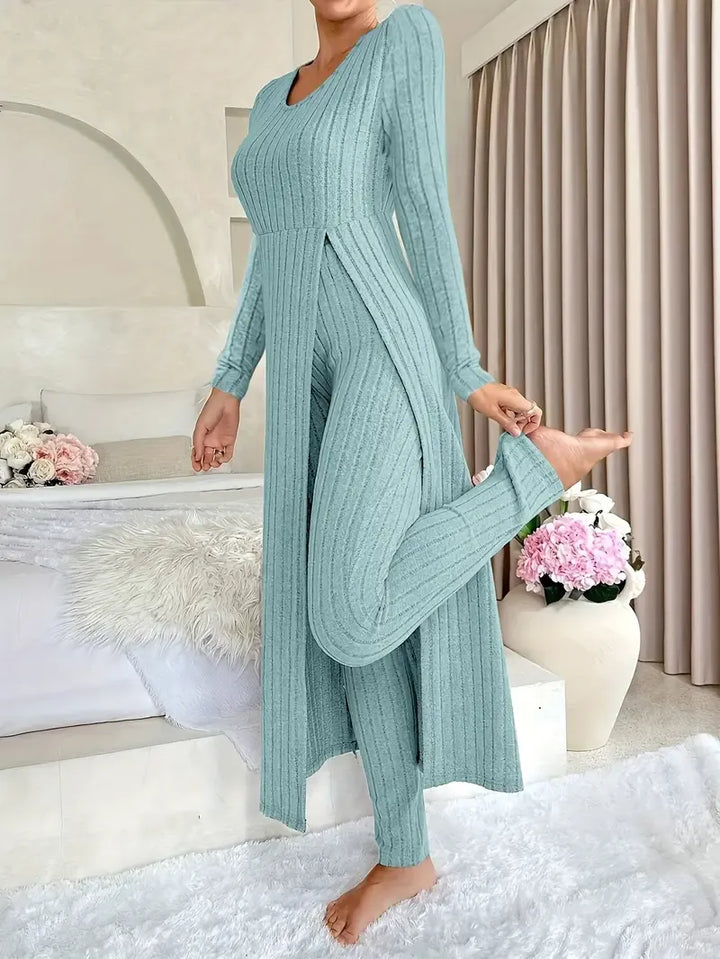 Ensemble Tunique et Pantalon – Bleu Clair