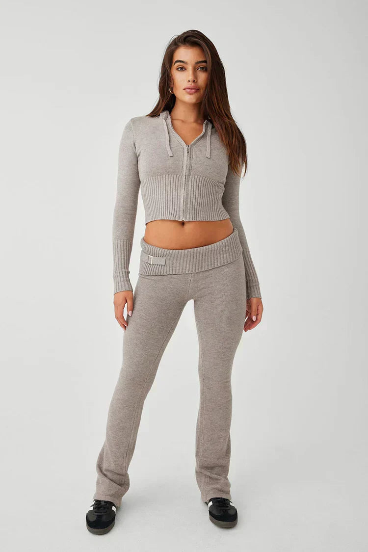 Ensemble Pantalon et Haut Court – Gris