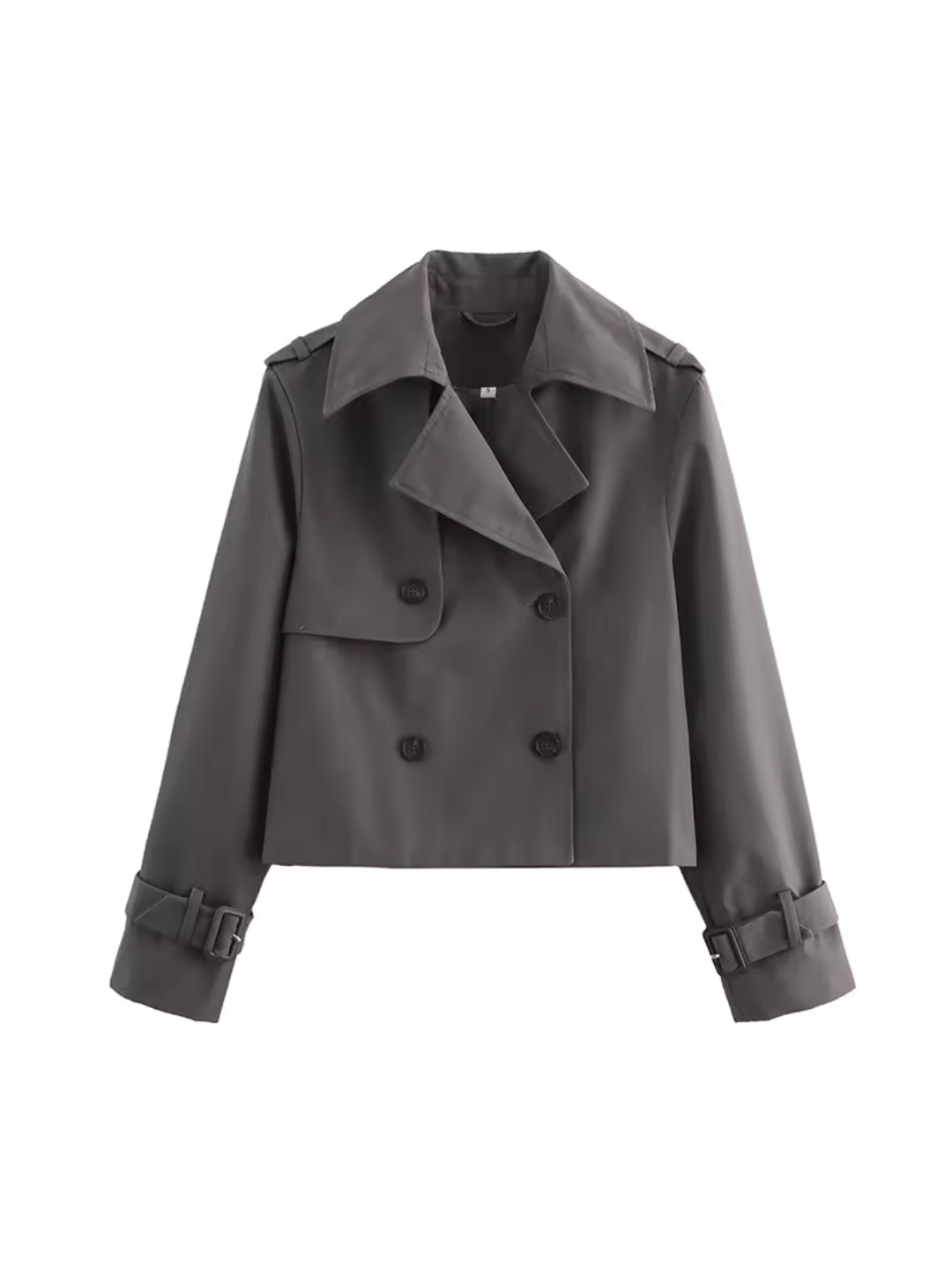Manteau Court Esprit Trench – Gris