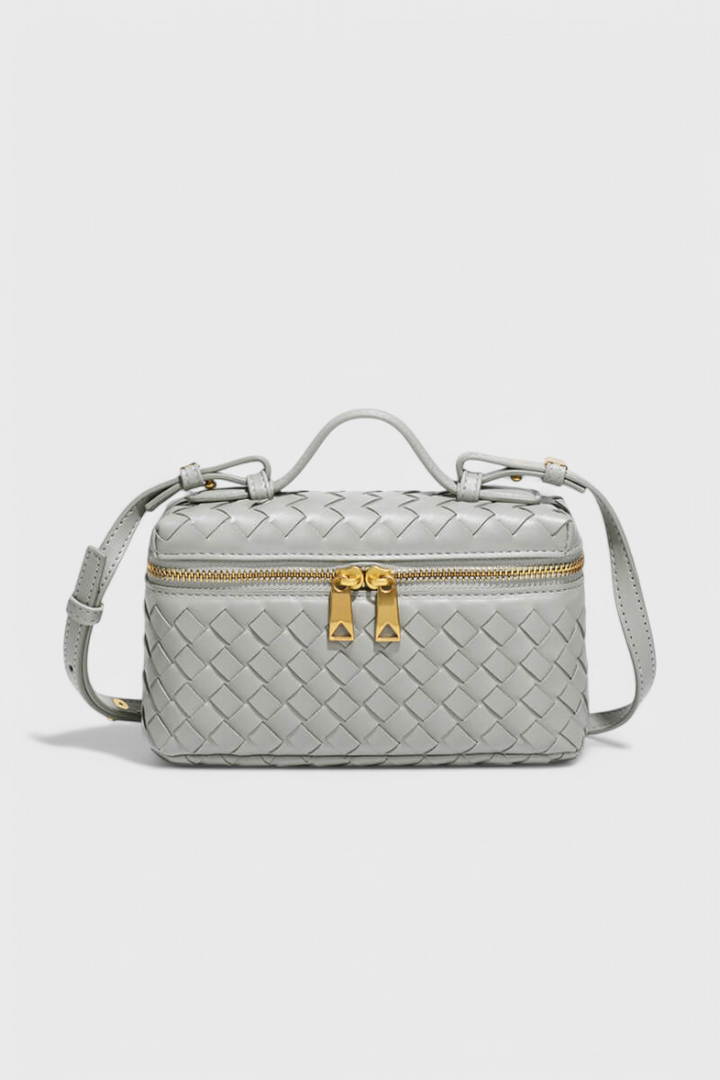 Sac Tressé Style Vanity – Gris