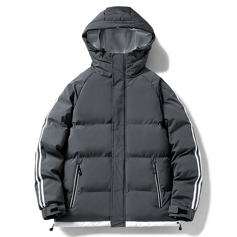 Veste Sportive à Bandes Latérales – Gris