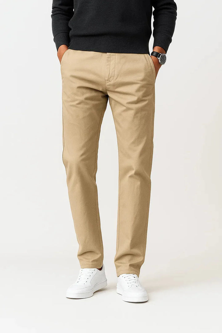 Pantalon Homme Essentiel Coupe Droite – Kaki