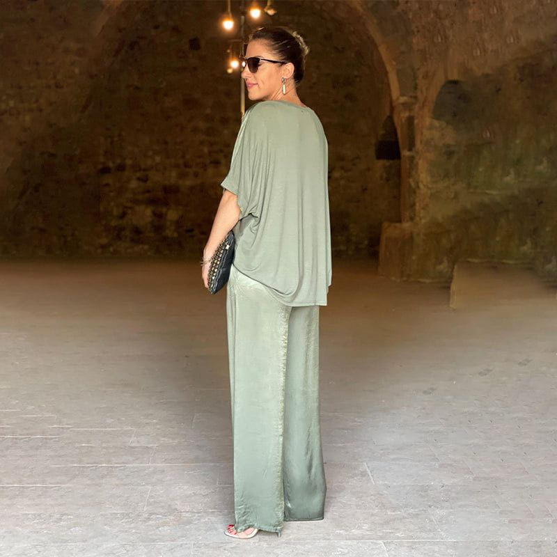 Ensemble Deux Pièces Top Ample Pantalon