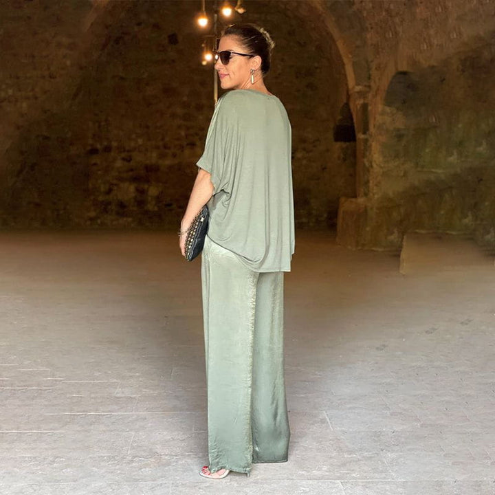 Ensemble Deux Pièces Top Ample Pantalon