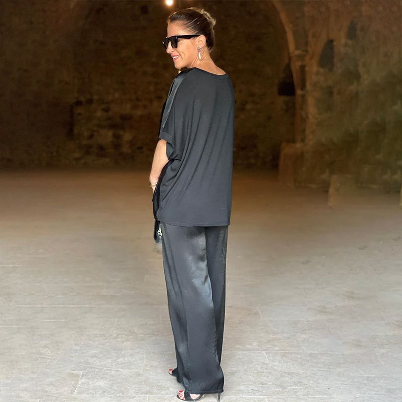 Ensemble Deux Pièces Top Ample Pantalon