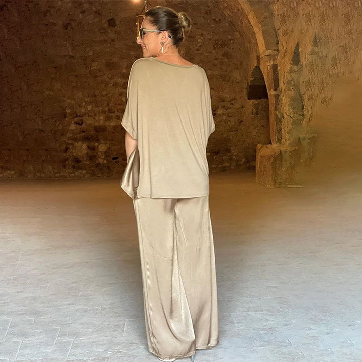 Ensemble Deux Pièces Top Ample Pantalon