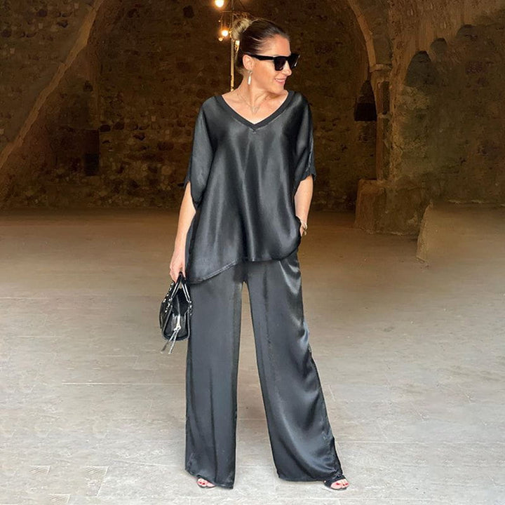 Ensemble Deux Pièces Top Ample Pantalon