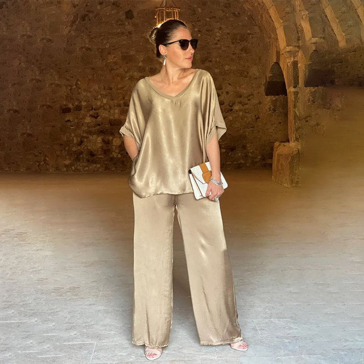 Ensemble Deux Pièces Top Ample Pantalon
