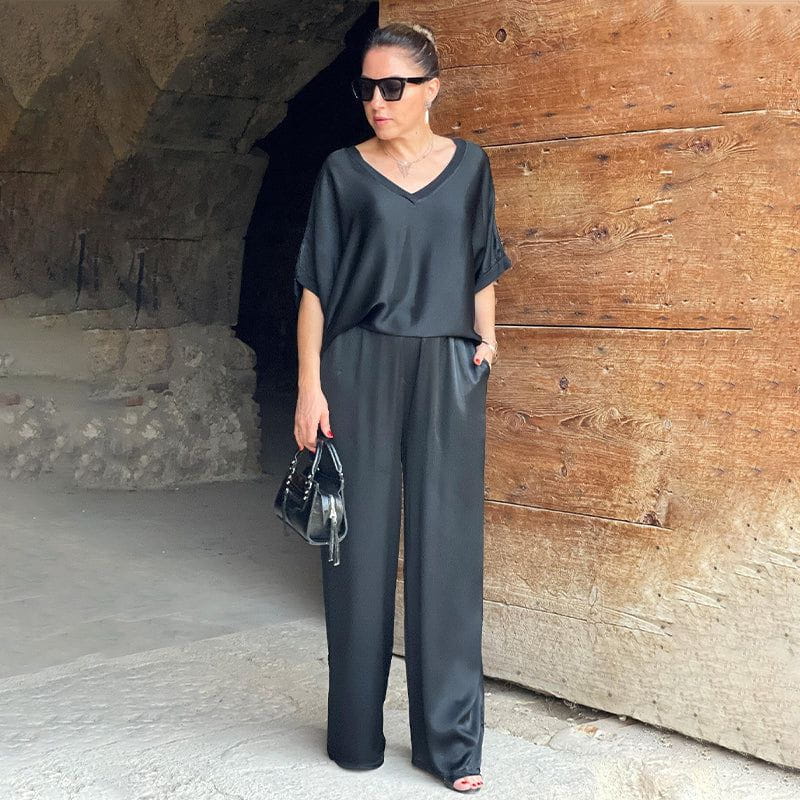 Ensemble Deux Pièces Top Ample Pantalon