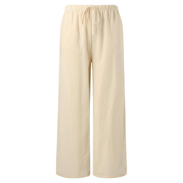 Pantalon Large Taille Haute Coupe Ample