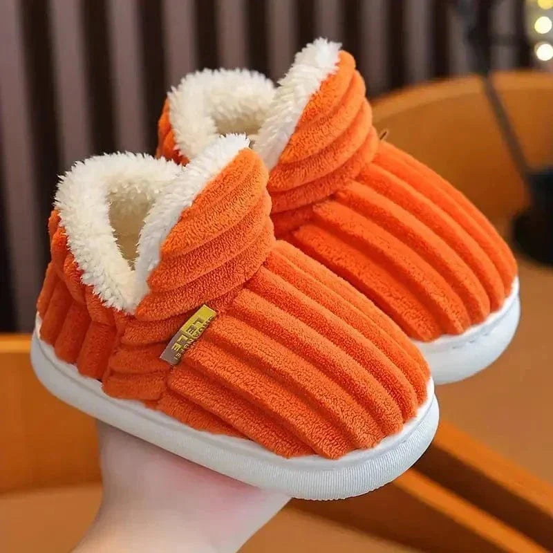 Chaussons Côtelés Doublure Chaude
