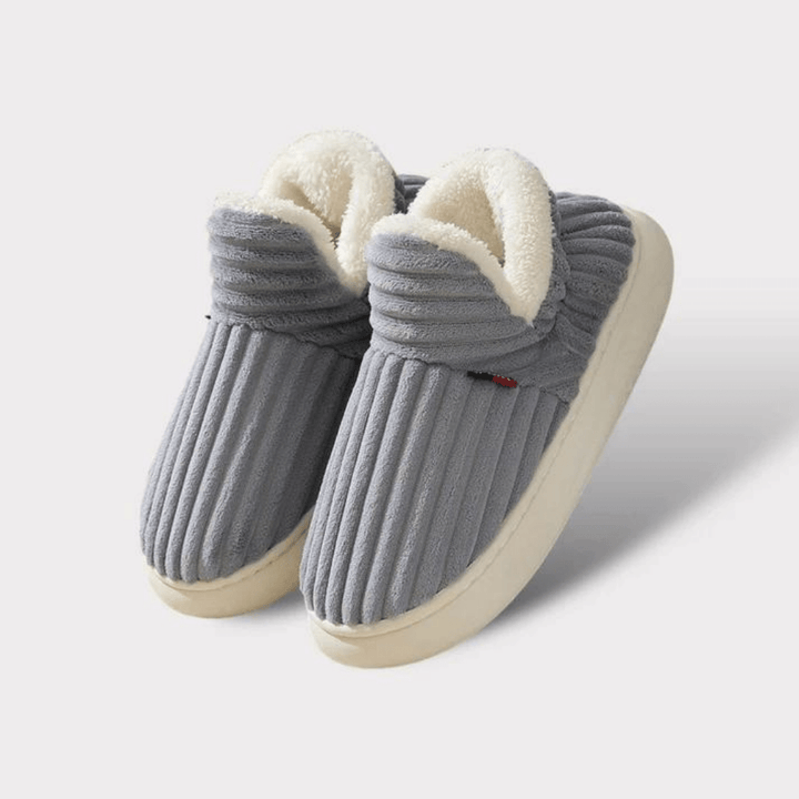 Chaussons Côtelés Doublure Chaude