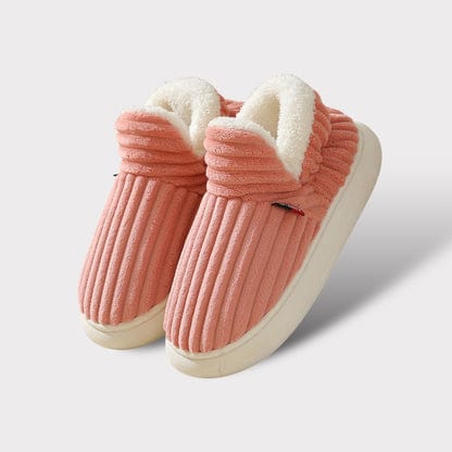 Chaussons Côtelés Doublure Chaude