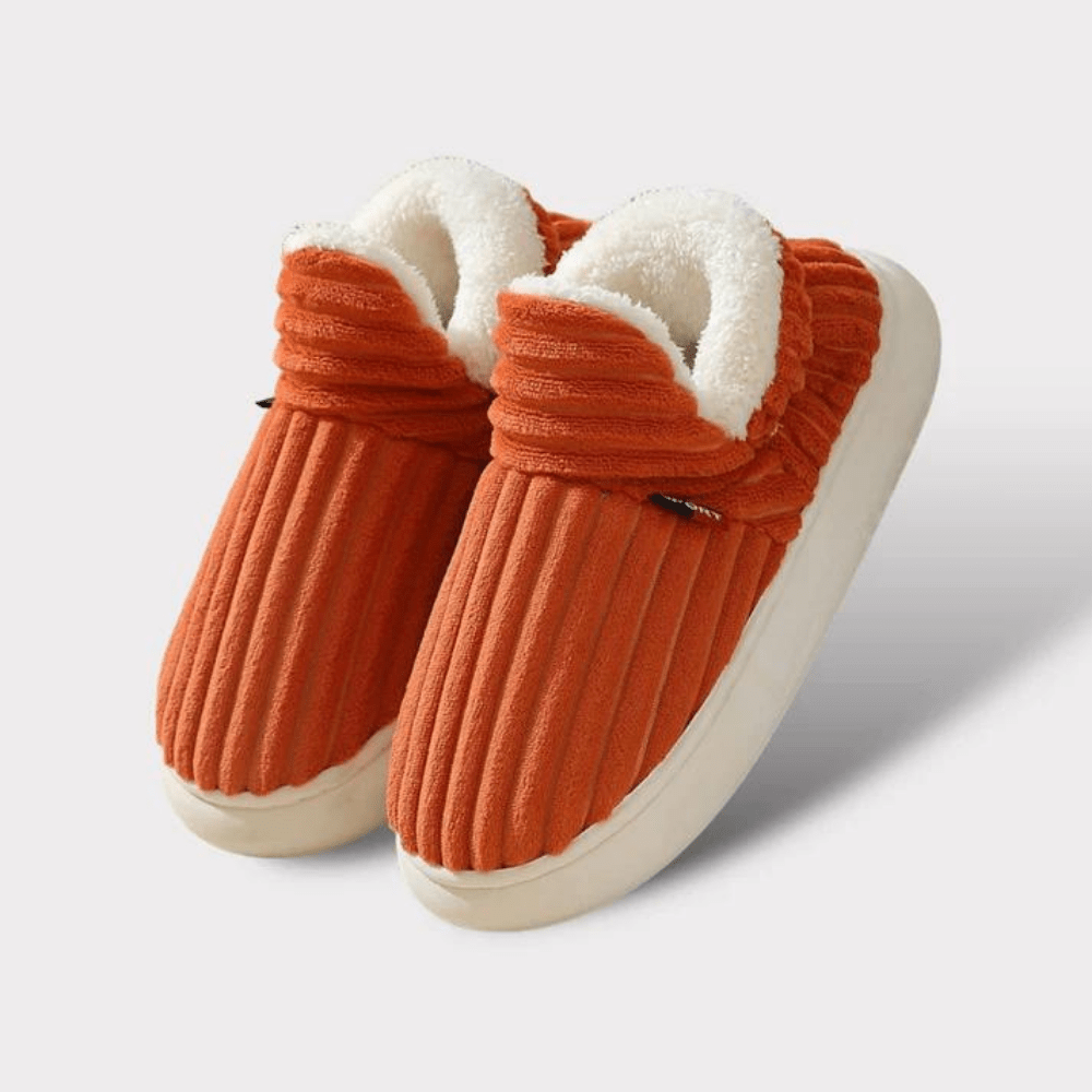 Chaussons Côtelés Doublure Chaude