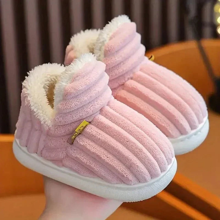 Chaussons Côtelés Doublure Chaude