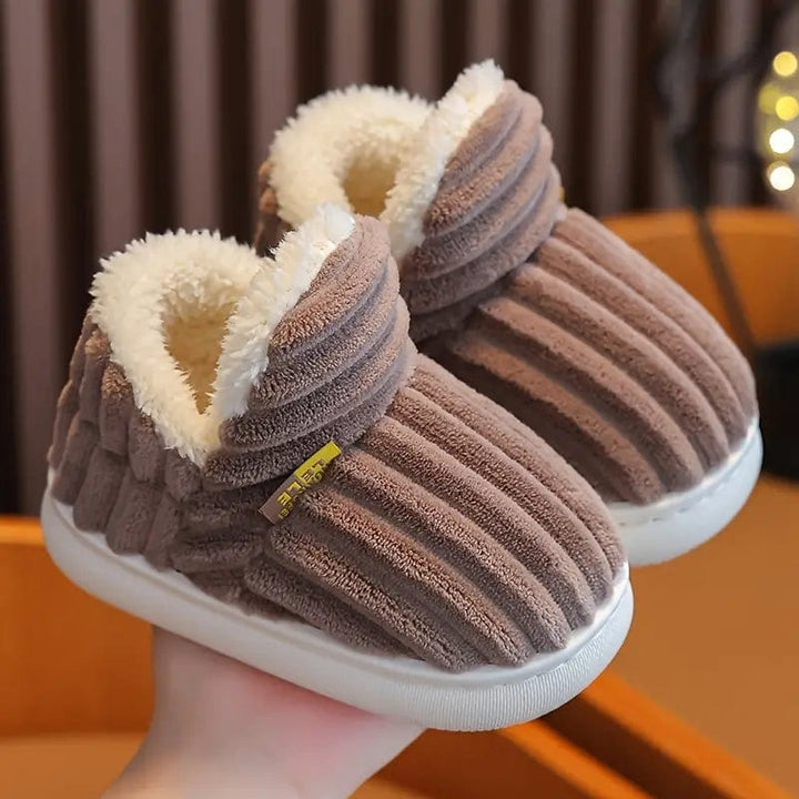 Chaussons Côtelés Doublure Chaude