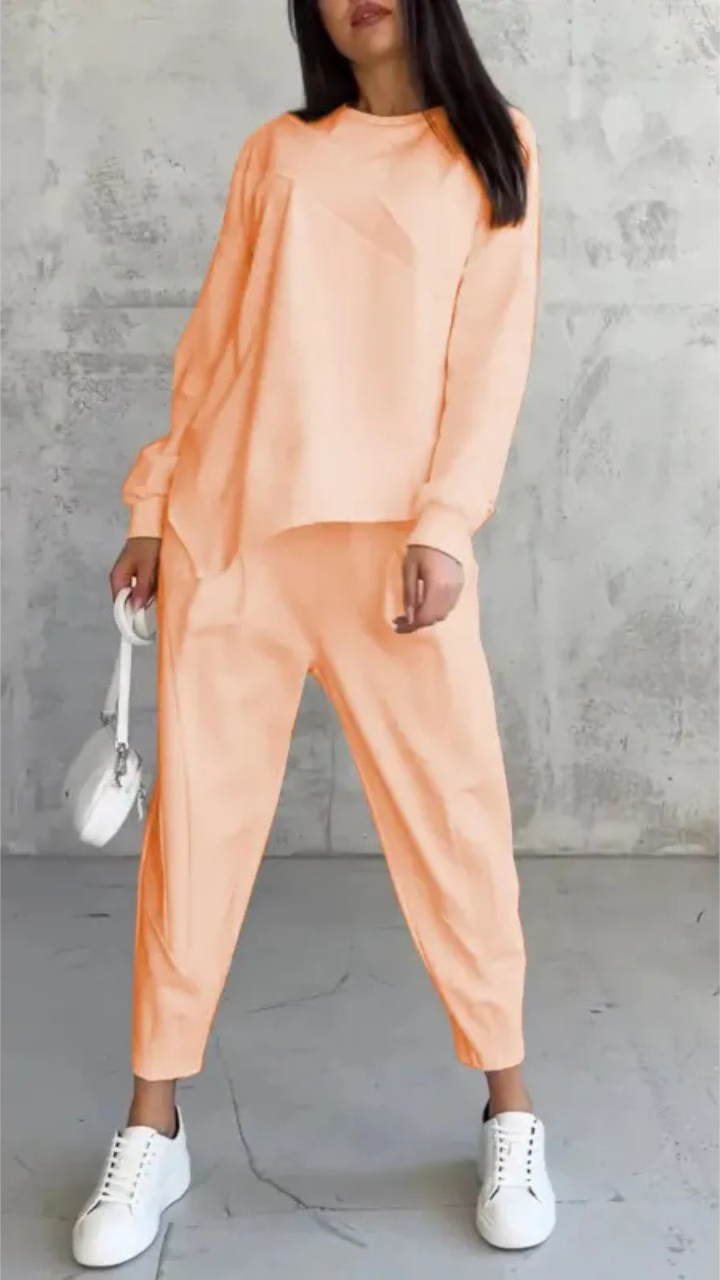 Ensemble Coordonné Coupe Ample – Lichtoranje