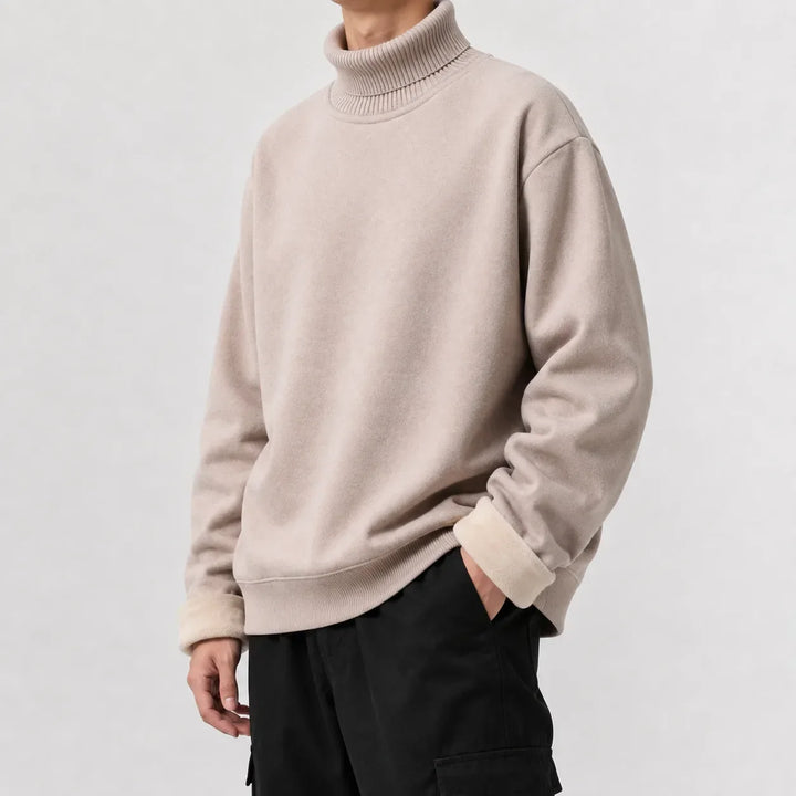 Pull Homme Chaud à Col Roulé