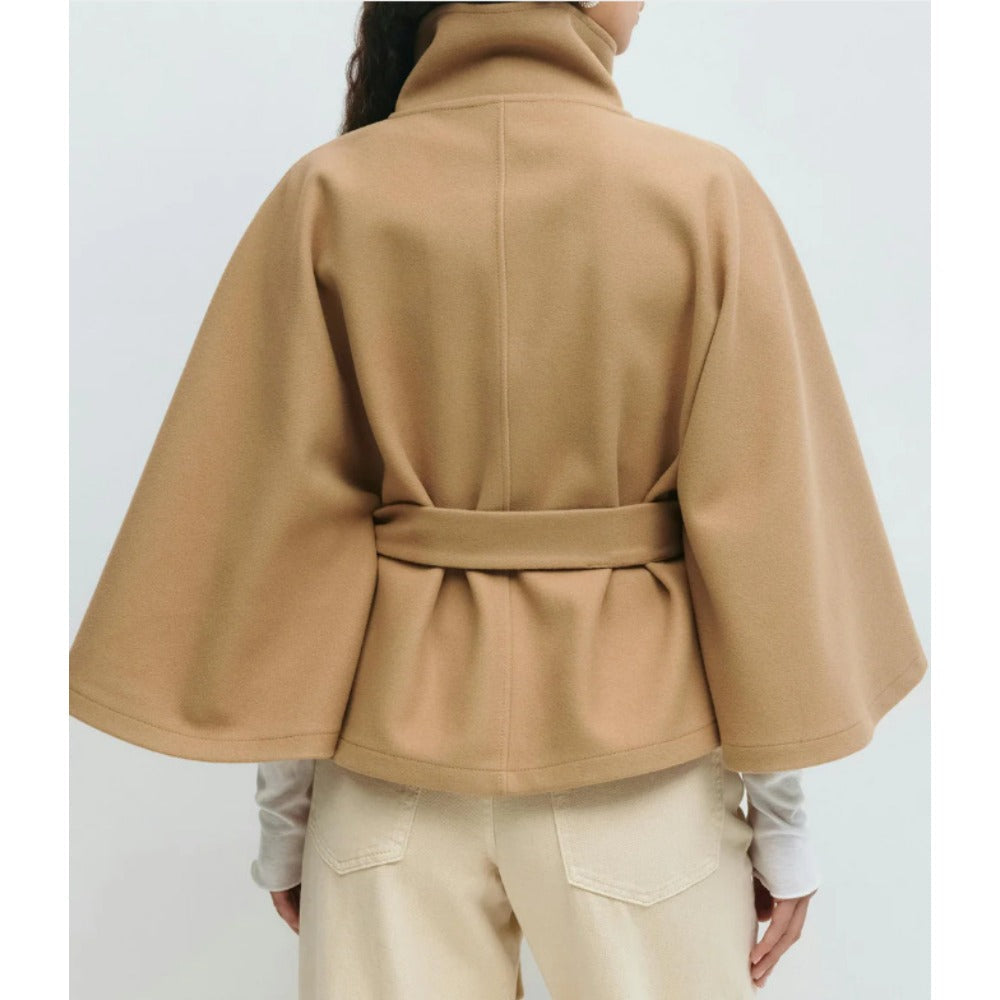 Manteau Court Ample et Ceinturé