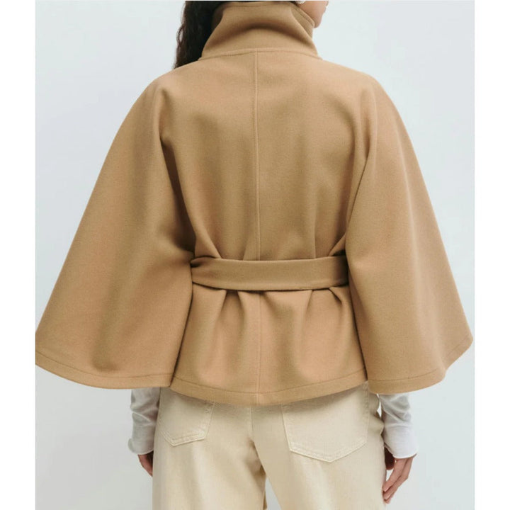 Manteau Court Ample et Ceinturé
