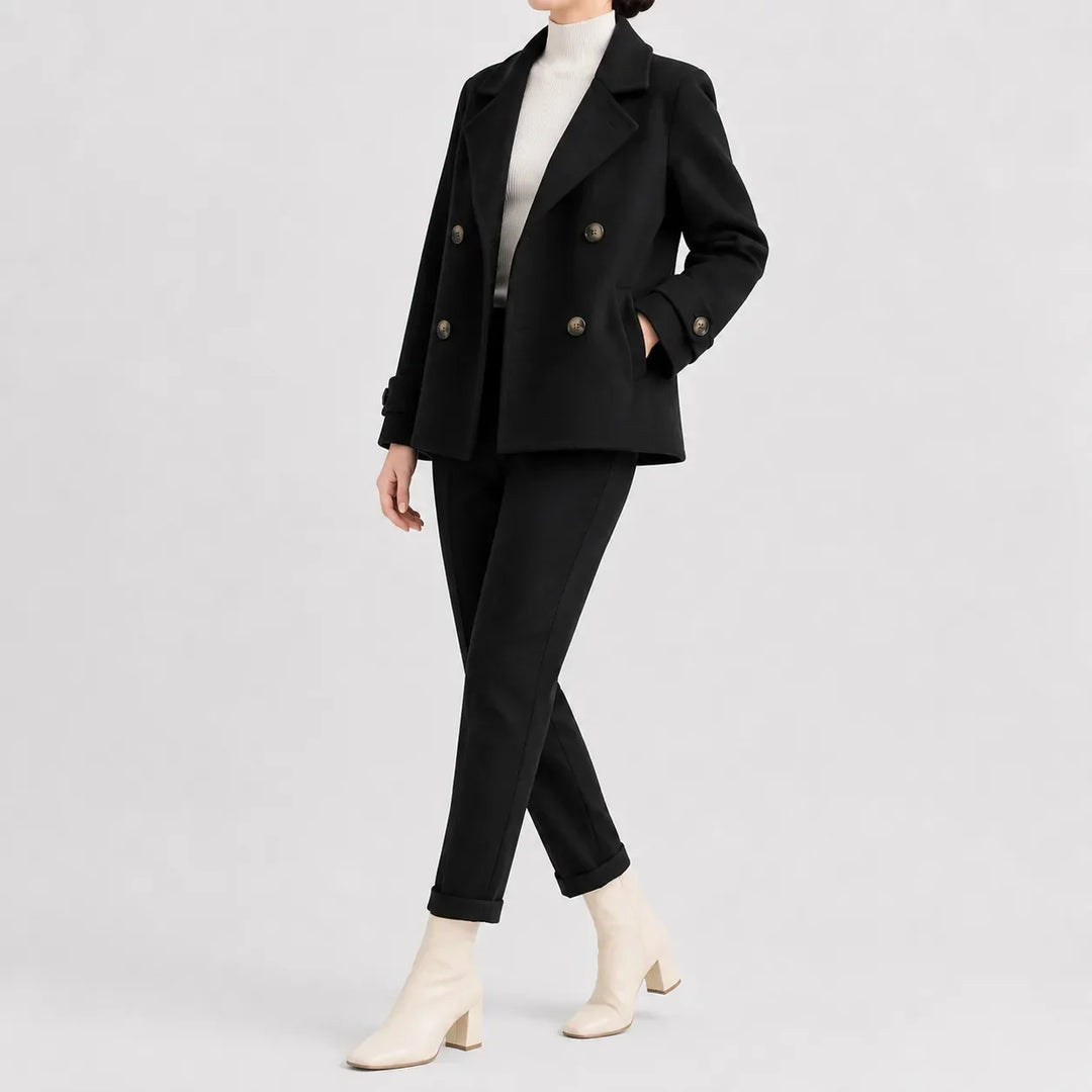 Manteau Court Style Caban