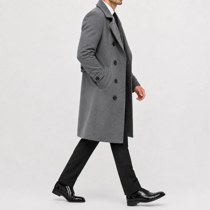 Manteau Croisé Classique Homme