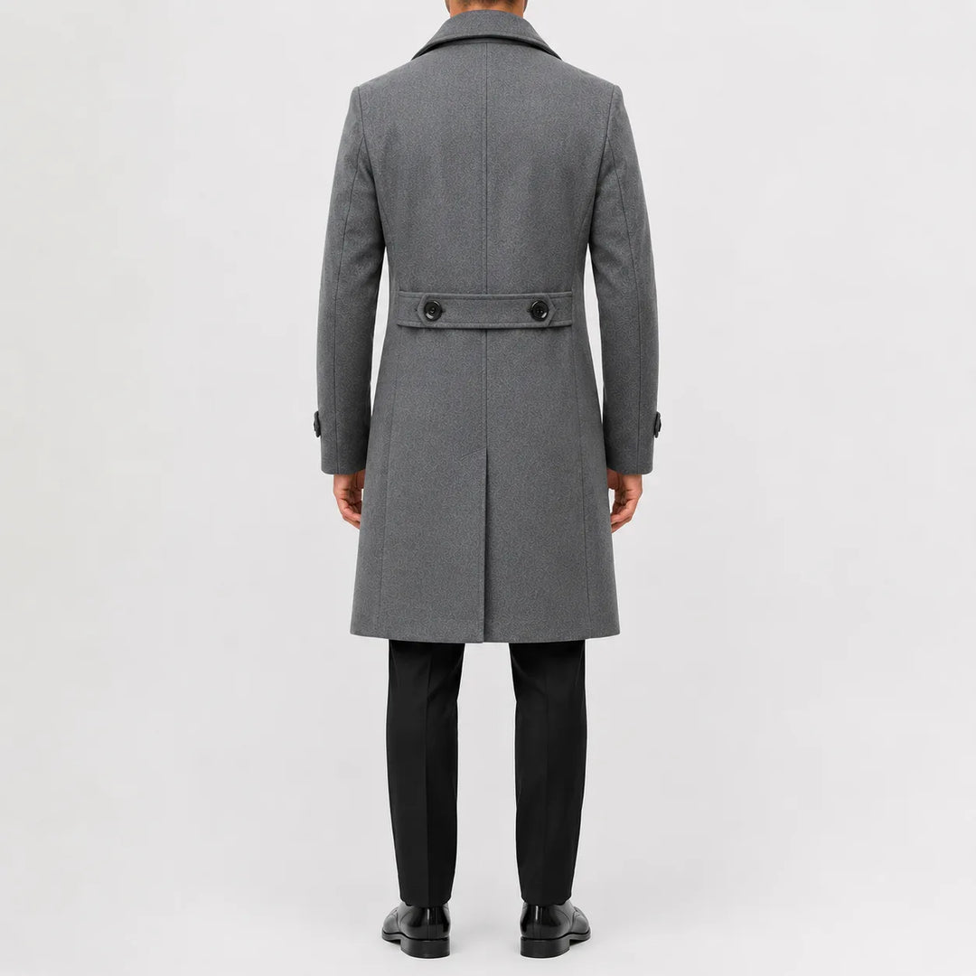 Manteau Croisé Classique Homme