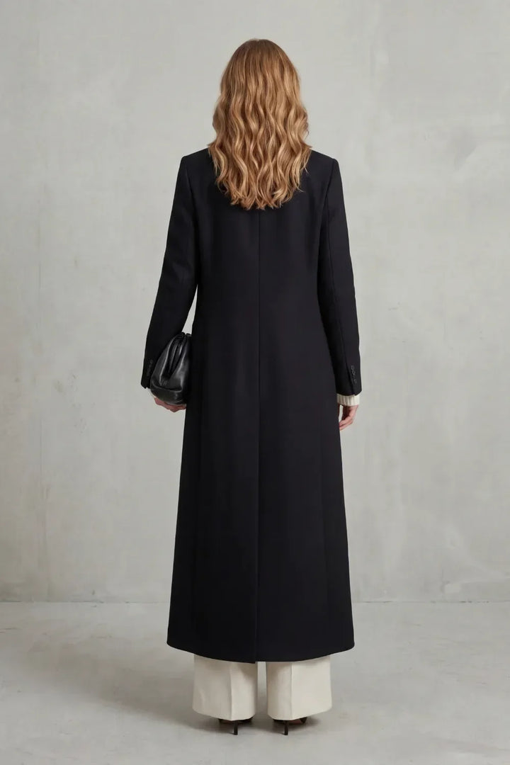 Manteau Croisé Coupe Longue
