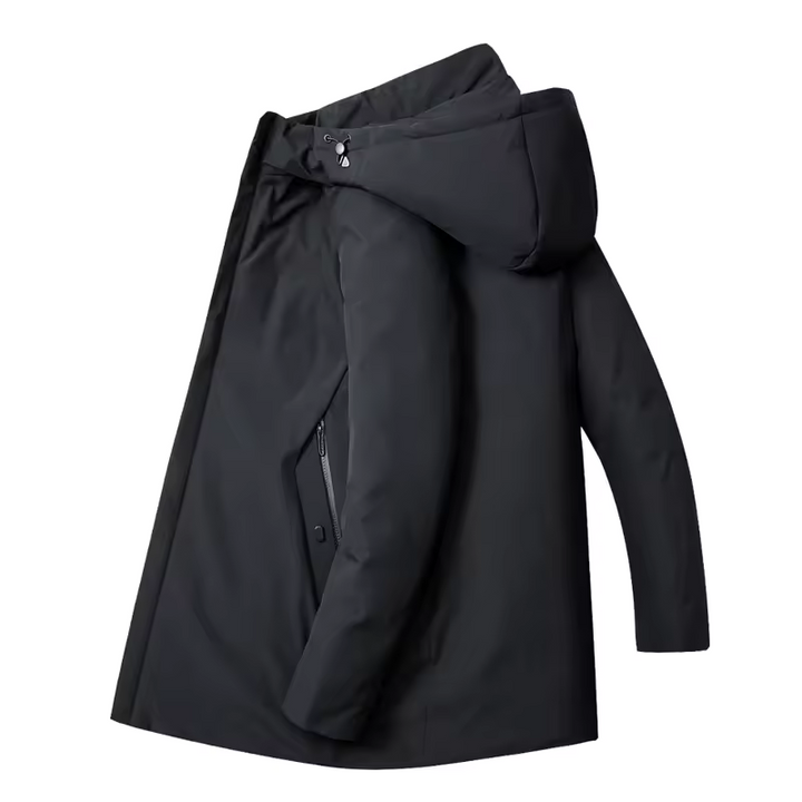 Manteau d'Hiver Doublé à Capuche