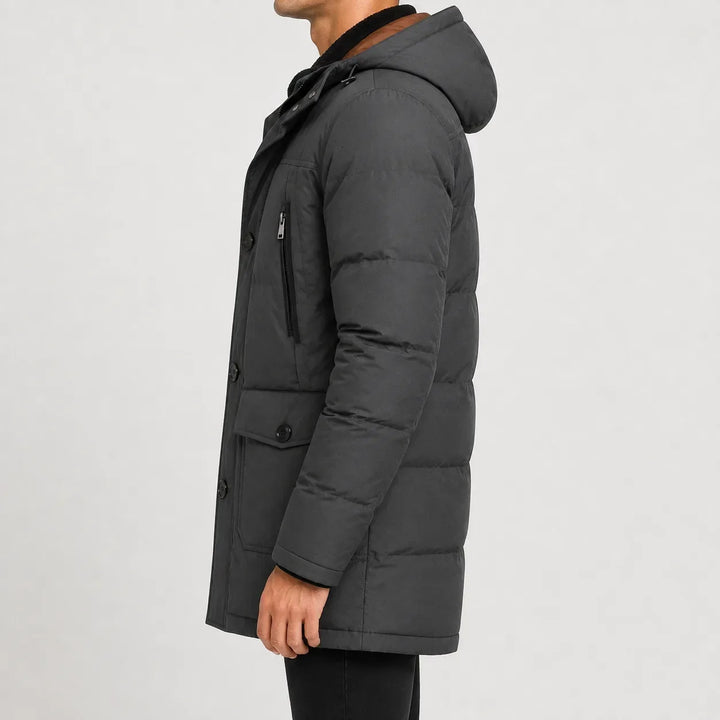 Manteau d'Hiver Homme à Capuche