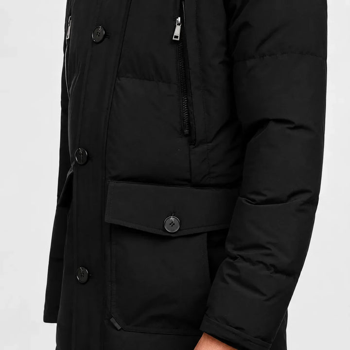 Manteau d'Hiver Homme à Capuche