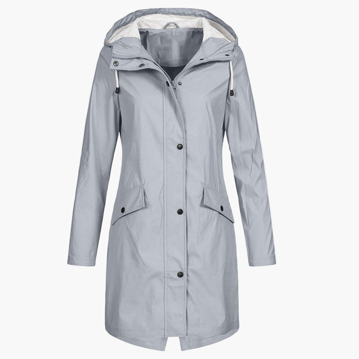 Manteau de Mi-saison à Capuche – Gris