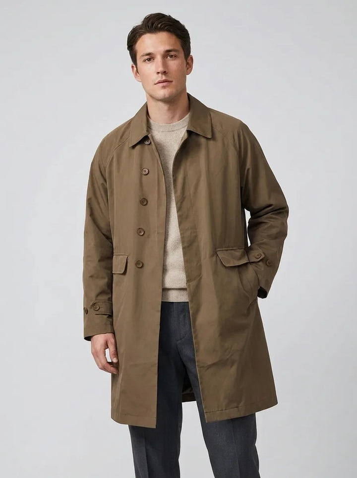 Manteau Essentiel de Mi-saison – Kaki