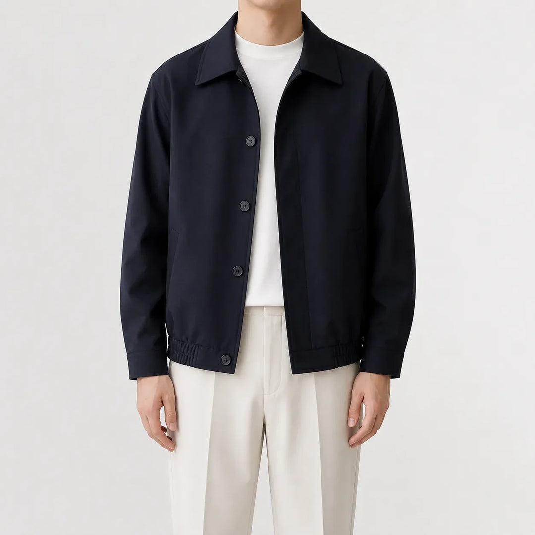 Manteau Homme Court et Léger – Bleu Marine