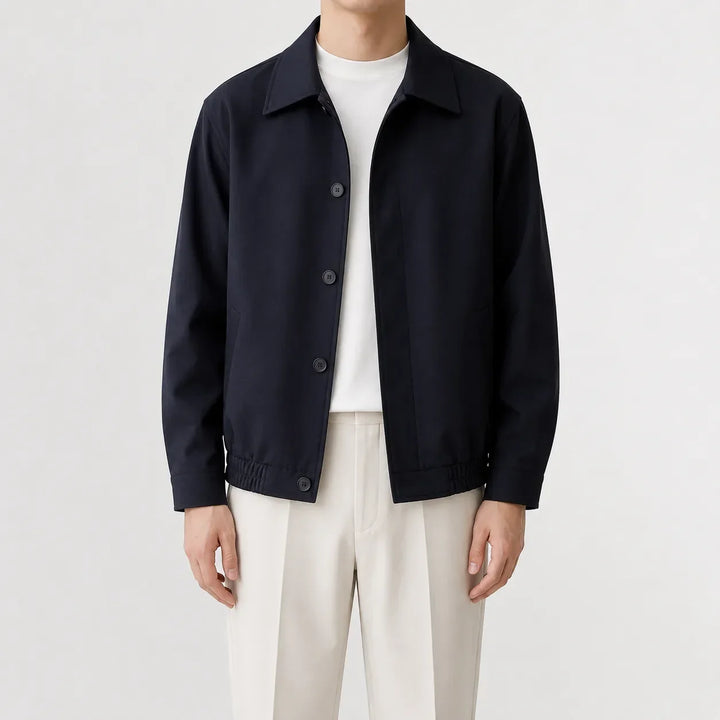 Manteau Homme Court et Léger – Bleu Marine