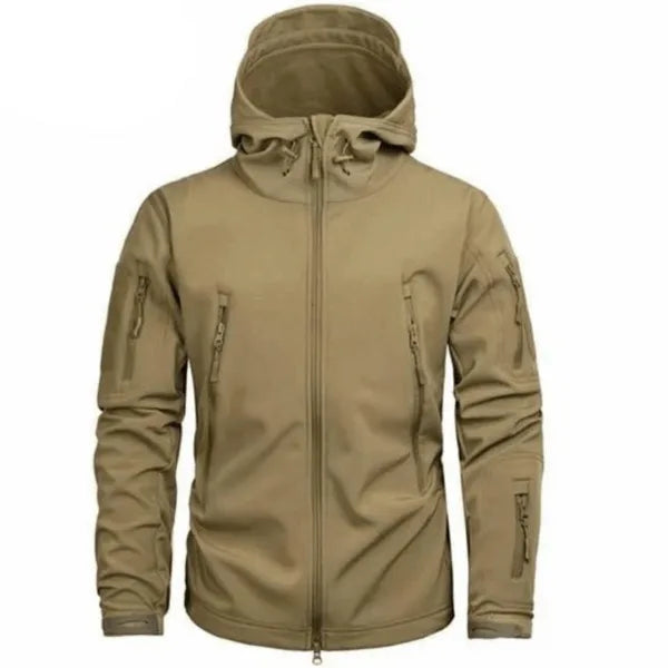 Manteau Homme Technique à Capuche – Camel