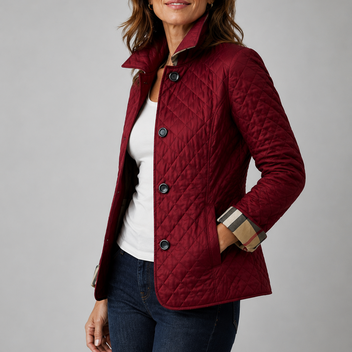 Manteau Léger de Mi-saison – Rouge