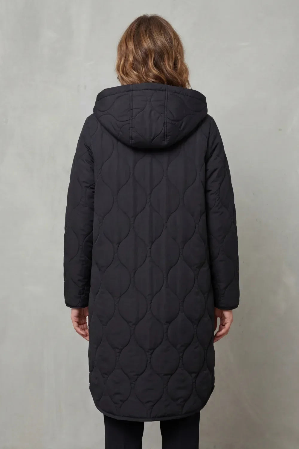 Manteau Long Matelassé Confortable