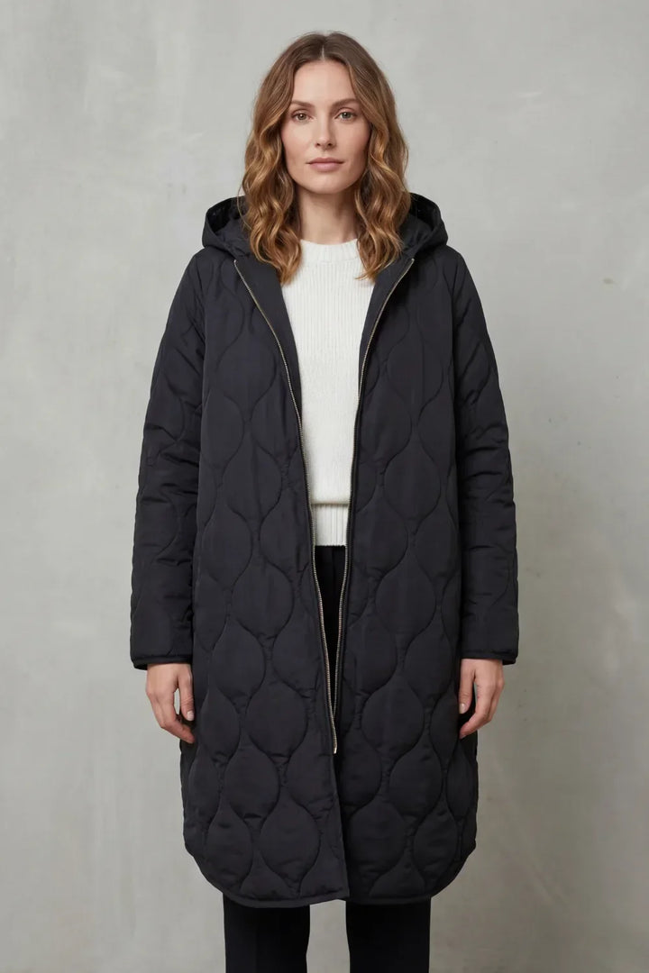 Manteau Long Matelassé Confortable