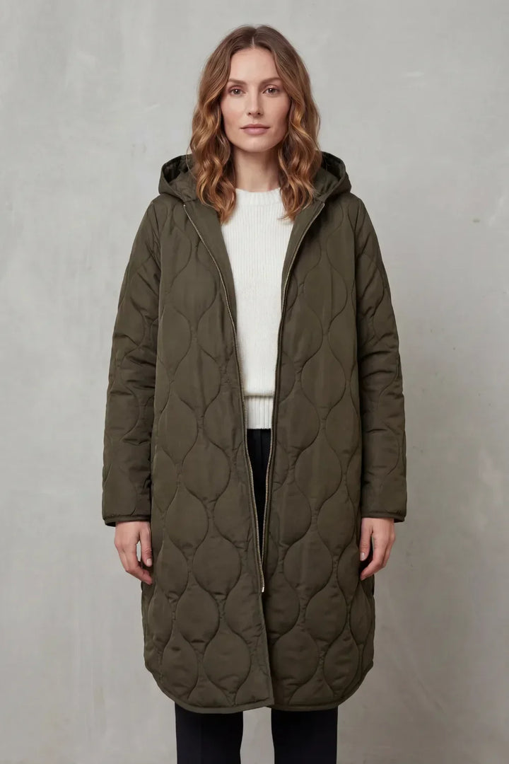 Manteau Long Matelassé Confortable