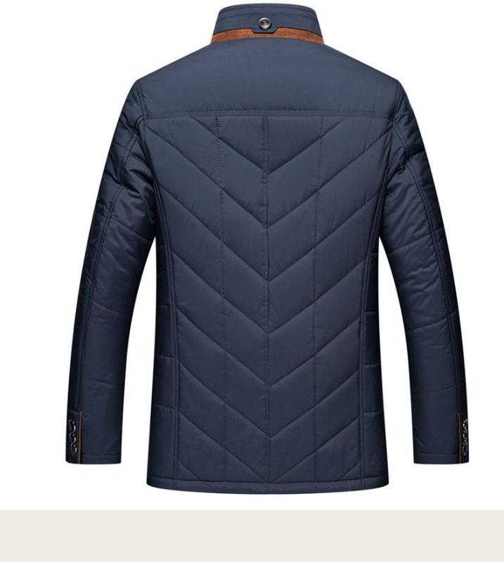 Manteau Matelassé à Col Droit