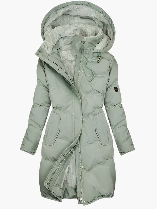 Manteau Parka d'Hiver Doublé – Vert