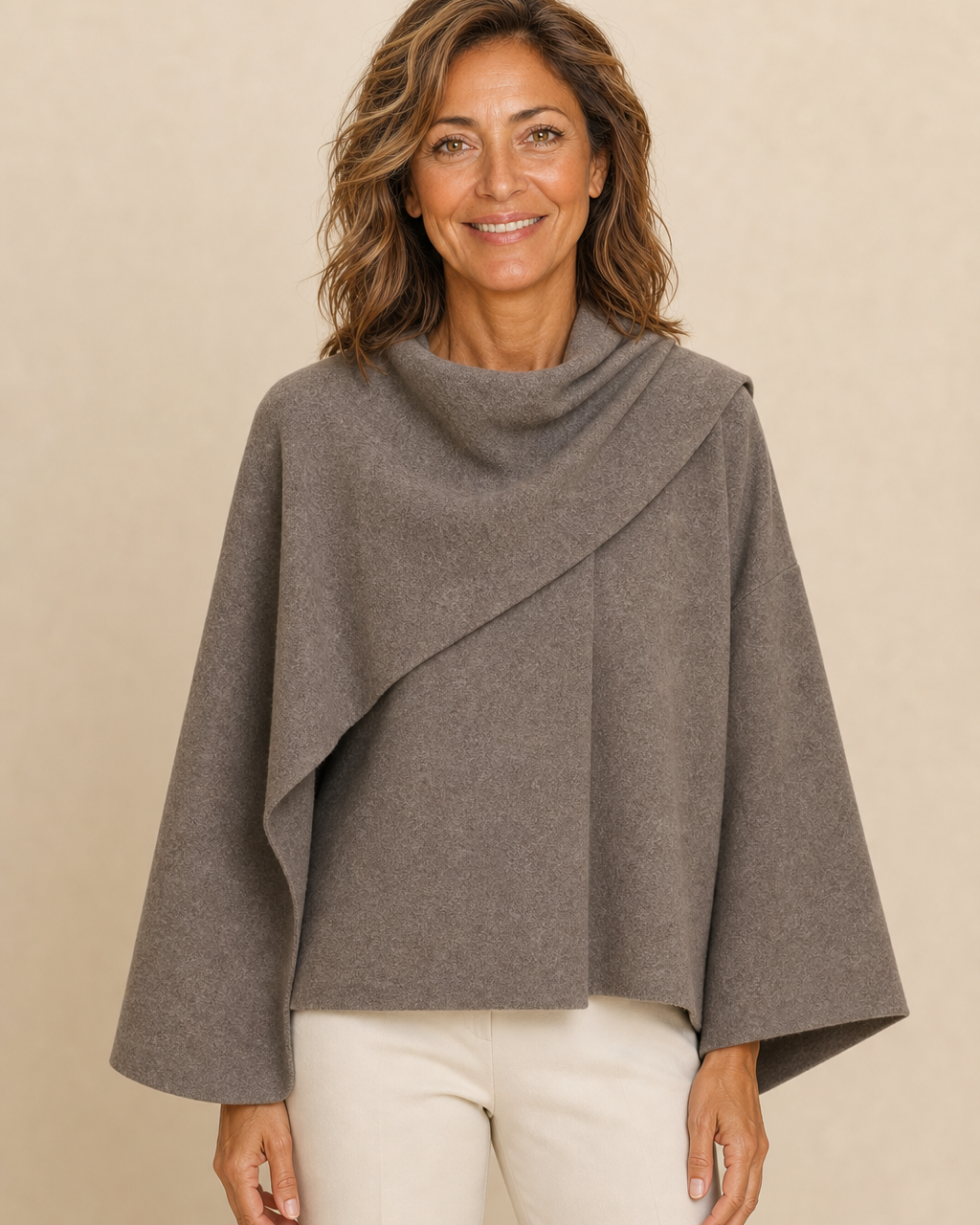 Manteau style cape élégant