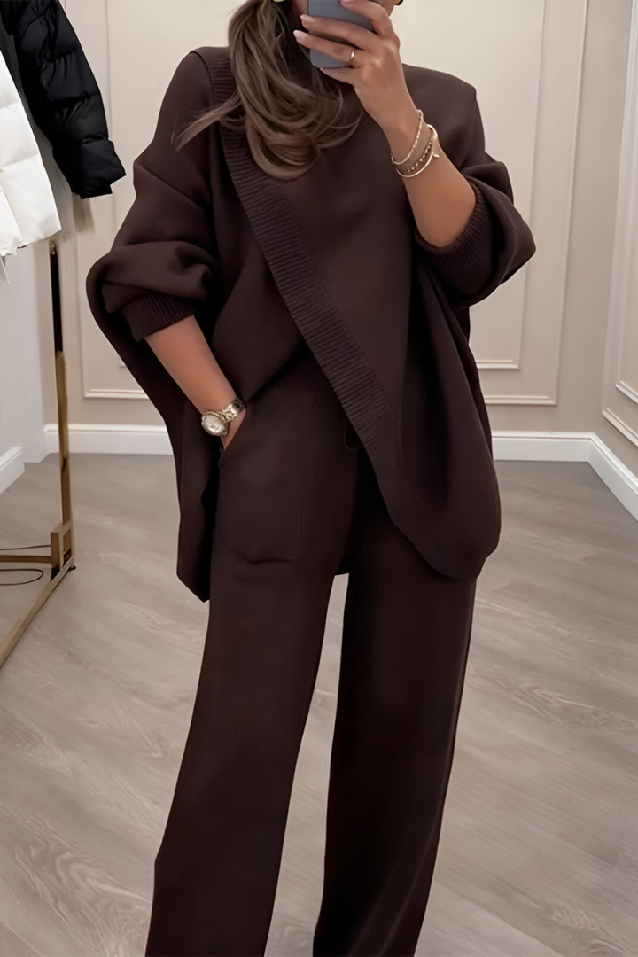 Ensemble Coordonné Élégant – Marron