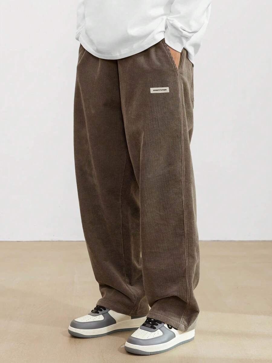 Pantalon Ample Style Urbain – Marron