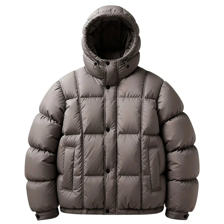Veste Bouffante à Capuche – Marron